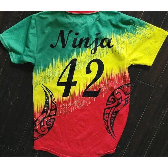 Wahine Koa Shirt Jersey Multicolor Pro Sphere Sz M - Picture 4 of 5